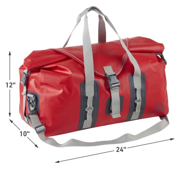 NWT LL Bean Adventure Pro Waterproof Duffle 60L in BLUE - Picture 2 of 12